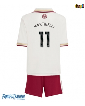 Arsenal Gabriel Martinelli #11 Echipament de Fotbal Replică 2025-26 Copii Treilea (+ Șorturi)